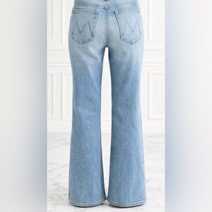 MOTHER High Rise Light Blue Flare Jeans